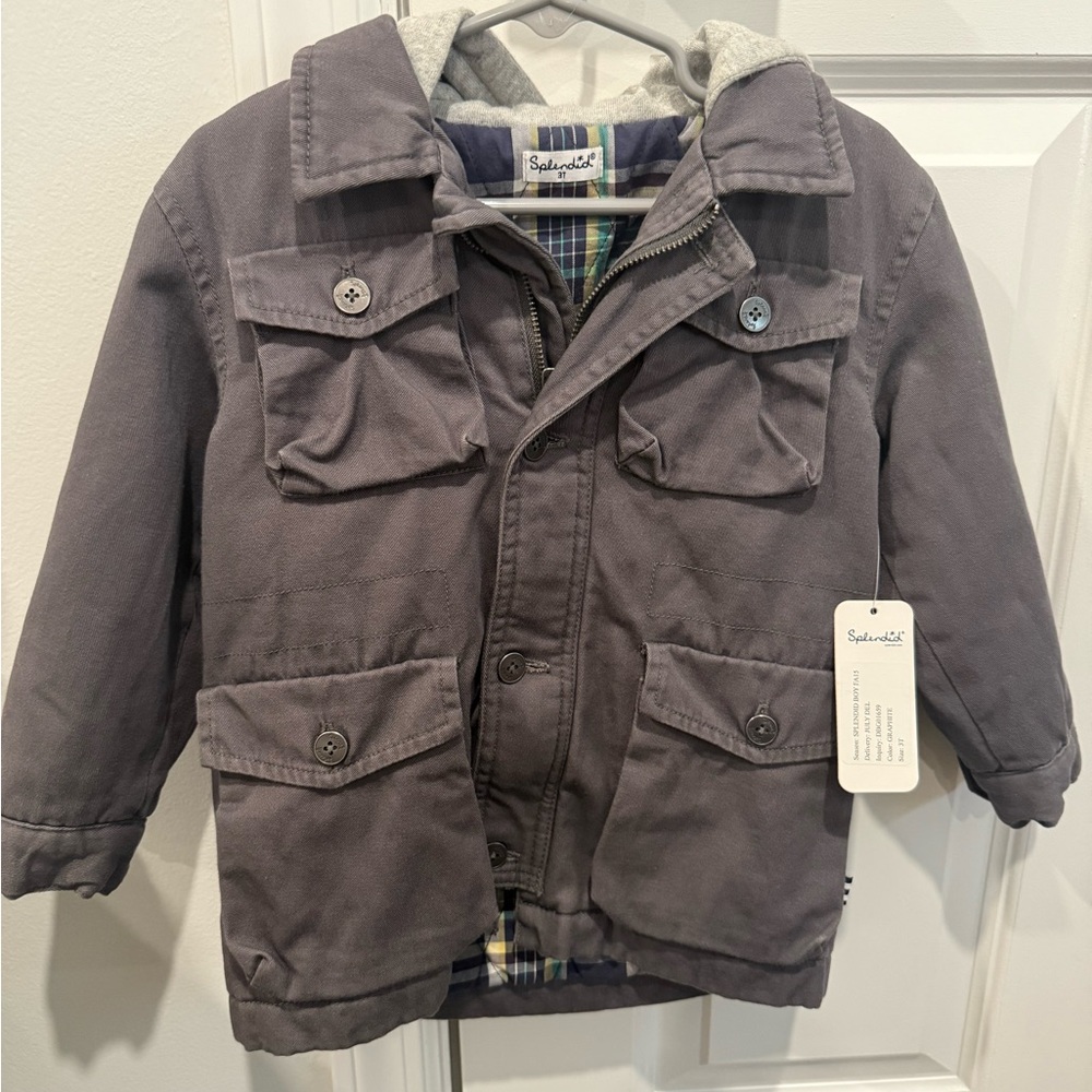Splendid Charcoal Kids Puffer Jacket